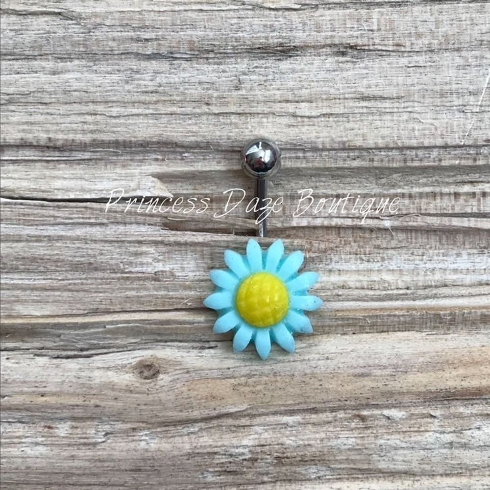 Sunflower Belly Button Ring